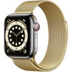 Kılıf House Apple Watch Uyumlu Milano Loop Çelik Kordon - Altın - 42 / 44 / 45 / 46 / 49mm