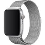Kılıf House Apple Watch Uyumlu Milano Loop Çelik Kordon - Gümüş - 42 / 44 / 45 / 46 / 49mm