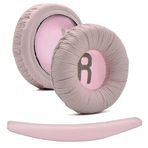 kılıfbenim Jbl Kulaklık Pedi 450/460/500/510 BT Tune 600T250/300 Uyumlu Jbl Kulaklık Süngeri +Yastığı Takımı Pembe