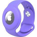 Kılıfist Apple Airtag Silikon Kordon Bileklik Lila