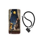kilifland Alcatel 1 2022 ile Uyumlu Kılıf Ipli Boyun Askılı Desenli Silikon Ananas Camera Glass 1358