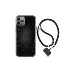 kilifland Apple Iphone 11 Pro ile Uyumlu Kılıf Silikon Desen Boyun Askılı Dikenli Tel 1779