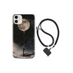 kilifland Apple Iphone 13 Mini ile Uyumlu Kılıf Desenli Silikon Boyun Askılı Pizza Tower Jackson 1368
