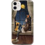 Kılıfland Apple iPhone 14 ile Uyumlu Resimli Desenli Baskılı Silikon Kılıf, Ananas Camera Glass, Renk53