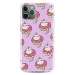 Kılıfland Apple iPhone 14 Pro Max ile Uyumlu Silikon Kılıf, Unicorn Donut Desenli, Pembe