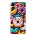 Kılıfland Apple iPhone 16 Plus Kılıf, Boutique Baskılı Donut Desenli, Renkli