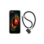 kilifland Apple Iphone 7 Iphone 8 ile Uyumlu Kılıf Silikon Desen Boyun Askılı Boks Eldiveni 1763