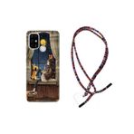 kilifland Casper Via F20 Uyumlu ile Uyumlu Kılıf Rasta Ipli Boyun Askılı Desenli Silikon Ananas Camera Glass 1358