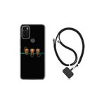 kilifland General Mobile Gm 21 Plus ile Uyumlu Kılıf Ipli Boyun Askılı Desenli Silikon Üç Maymun 1871