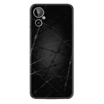 Kılıfland General Mobile GM 23 SE ile Uyumlu Silikon Kılıf, Dikenli Tel Desen, Siyah