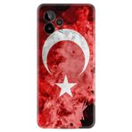 Kılıfland General Mobile GM 24 Pro Kılıf, Türk Bayrağı Desenli, Silikon, Kırmızı