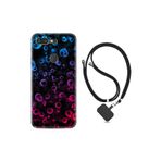 kilifland General Mobile Gm 9 Pro ile Uyumlu Kılıf Ipli Boyun Askılı Desenli Silikon Color Bubles 1697