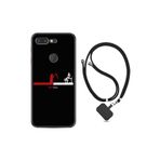kilifland General Mobile Gm 9 Pro ile Uyumlu Kılıf Ipli Boyun Askılı Desenli Silikon Dead Line 1662