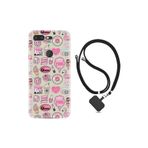 kilifland General Mobile Gm 9 Pro ile Uyumlu Kılıf Ipli Boyun Askılı Desenli Silikon Donut Flamingo 1415