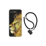 kilifland General Mobile Gm 9 Pro ile Uyumlu Kılıf Ipli Boyun Askılı Desenli Silikon Leon 1323