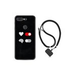 kilifland General Mobile Gm 9 Pro ile Uyumlu Kılıf Ipli Boyun Askılı Desenli Silikon Love Brain 1722