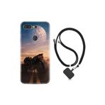 kilifland General Mobile Gm 9 Pro ile Uyumlu Kılıf Ipli Boyun Askılı Desenli Silikon Motor 1621