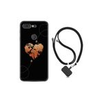 kilifland General Mobile Gm 9 Pro ile Uyumlu Kılıf Ipli Boyun Askılı Desenli Silikon Plane Heart 1721