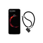 kilifland General Mobile Gm 9 Pro ile Uyumlu Kılıf Ipli Boyun Askılı Desenli Silikon Red Moons 1747