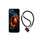 kilifland General Mobile Gm21 ile Uyumlu Kılıf Silikon Desen Boyun Askılı Boks Eldiveni 1763