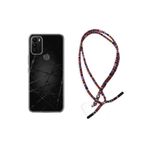 kilifland General Mobile Gm21 Plus ile Uyumlu Kılıf Rasta Ipli Boyun Askılı Desenli Silikon Dikenli Tel 1779
