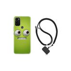 kilifland General Mobile Gm21 Plus ile Uyumlu Kılıf Resimli Desenli Silikon Boyun Askılı Green 1832