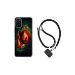 kilifland General Mobile Gm21 Plus ile Uyumlu Kılıf Silikon Desen Boyun Askılı Boks Eldiveni 1763