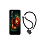 kilifland General Mobile Gm22 Pro ile Uyumlu Kılıf Silikon Desen Boyun Askılı Boks Eldiveni 1763