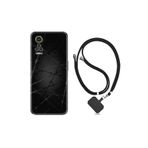 kilifland General Mobile Gm22 Pro ile Uyumlu Kılıf Silikon Desen Boyun Askılı Dikenli Tel 1779