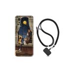 kilifland General Mobile Gm22 Pro Uyumlu ile Uyumlu Kılıf Desenli Silikon Boyun Askılı Ananas Camera Glass 1358