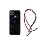kilifland General Mobile Gm22 Uyumlu ile Uyumlu Kılıf Rasta Ipli Boyun Askılı Desenli Silikon Galaxy Yunus Göz 1860