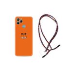 kilifland General Mobile Gm22 Uyumlu ile Uyumlu Kılıf Rasta Ipli Boyun Askılı Desenli Silikon Garfi 1733