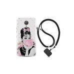 kilifland General Mobile Gm5 Plus ile Uyumlu Kılıf Desenli Silikon Boyun Askılı Audrey Glue 1420