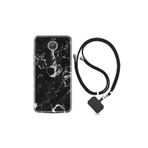 kilifland General Mobile Gm5 Plus ile Uyumlu Kılıf Desenli Silikon Boyun Askılı Black Hole Marble 1387