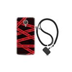 kilifland General Mobile Gm5 Plus ile Uyumlu Kılıf Desenli Silikon Boyun Askılı Danger 1372