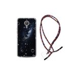 kilifland General Mobile Gm5 Plus ile Uyumlu Kılıf Rasta Ipli Boyun Askılı Desenli Silikon Galaxys 1898