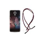 kilifland General Mobile Gm5 Plus ile Uyumlu Kılıf Rasta Ipli Boyun Askılı Desenli Silikon Heaven Tree 1859