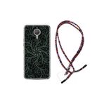 kilifland General Mobile Gm5 Plus ile Uyumlu Kılıf Rasta Ipli Boyun Askılı Desenli Silikon Sarmaşıklar 1675
