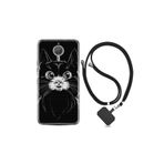 kilifland General Mobile Gm5 Plus ile Uyumlu Kılıf Resimli Desenli Silikon Boyun Askılı Komik Kedi 1863