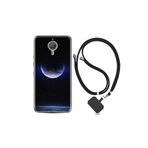 kilifland General Mobile Gm5 Plus ile Uyumlu Kılıf Resimli Desenli Silikon Boyun Askılı Midnight Moon 1802