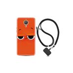 kilifland General Mobile Gm5 Plus ile Uyumlu Kılıf Resimli Desenli Silikon Boyun Askılı Orange 1830