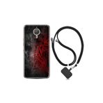 kilifland General Mobile Gm5 Plus ile Uyumlu Kılıf Silikon Desen Boyun Askılı Color Wolf 1704