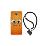 kilifland General Mobile Gm5 Plus ile Uyumlu Kılıf Silikon Desen Boyun Askılı Dişlek 1615