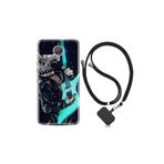 kilifland General Mobile Gm5 Plus ile Uyumlu Kılıf Silikon Desen Boyun Askılı Dog Guitar 1789
