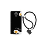 kilifland General Mobile Gm5 Plus ile Uyumlu Kılıf Silikon Desen Boyun Askılı Dont Touch Duck 1655