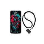 kilifland General Mobile Gm5 Plus ile Uyumlu Kılıf Silikon Desen Boyun Askılı Down 1719