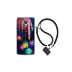 kilifland General Mobile Gm5 Plus ile Uyumlu Kılıf Silikon Desen Boyun Askılı Finger Planet 1740