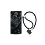 kilifland General Mobile Gm5 Plus ile Uyumlu Kılıf Silikon Desen Boyun Askılı Foid Green 1643