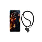 kilifland General Mobile Gm5 Plus ile Uyumlu Kılıf Silikon Desen Boyun Askılı Karga 1616