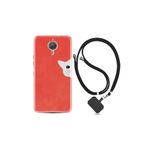 kilifland General Mobile Gm5 Plus ile Uyumlu Kılıf Silikon Desen Boyun Askılı Kedoş 1735